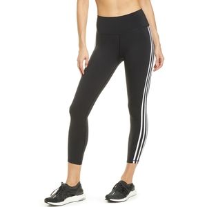 Adidas striped athletic leggings